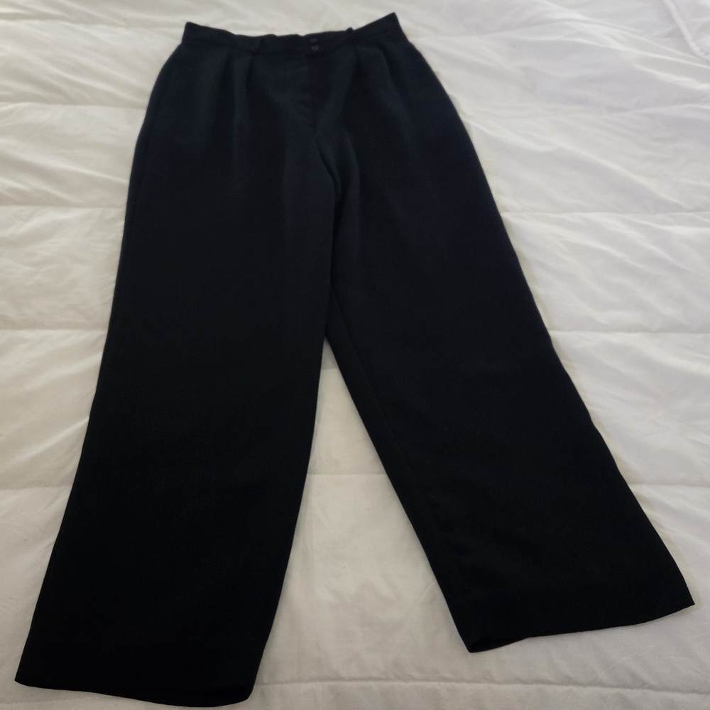 Jones Wear Women's Navy Blue Wide-Leg Pants